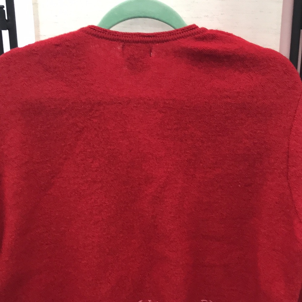 Wool Sweater Button Front Red Petite M By Sigrid … - image 6